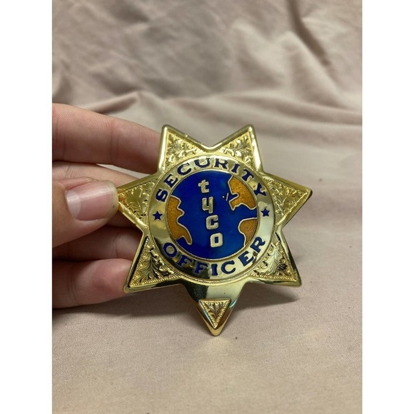 TYCO Security Officer Badge Obsolete - Picture 1 of 2